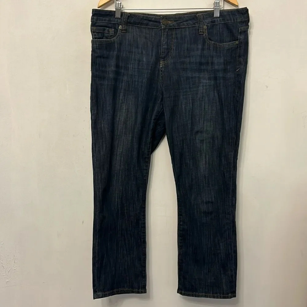 Kut from the Kloth BARDOT skinny boyfriend denim jeans Size 14 EUC